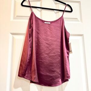 MALAGA RED Satin like tank